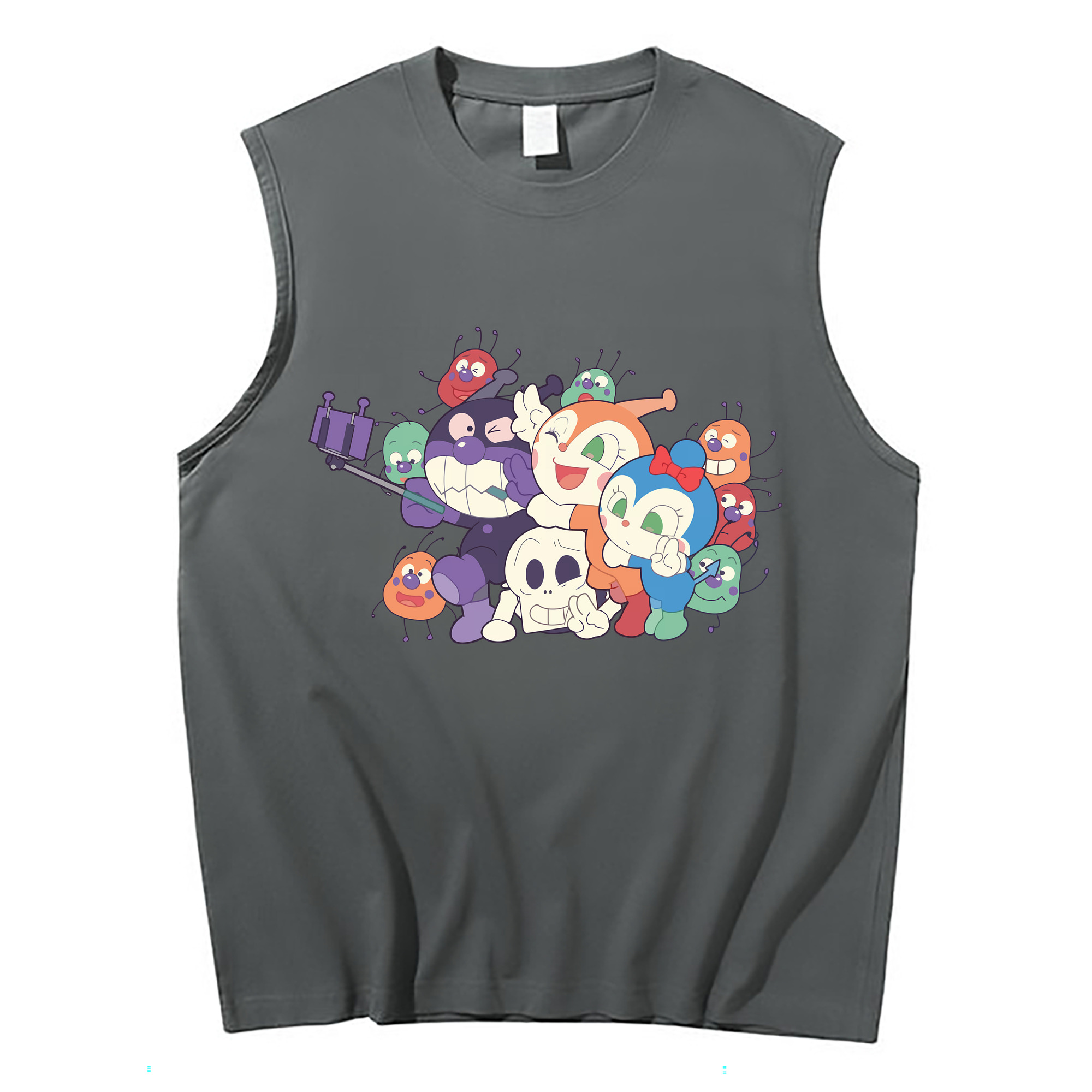 （画像用） アンパンマン Anpanman コットン100％タンクトップ（フロントプリント）